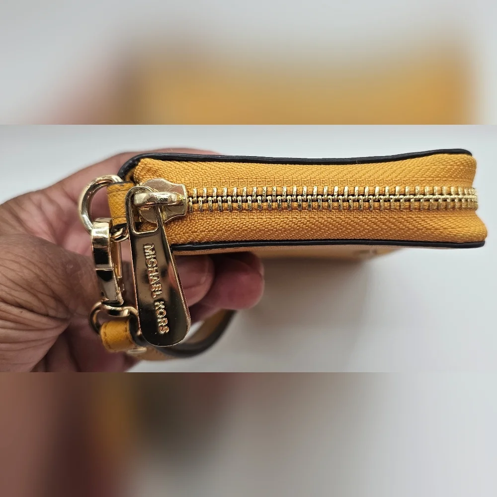 Michael Kors Mustard Wristlet Wallet - Picture 5 of 8